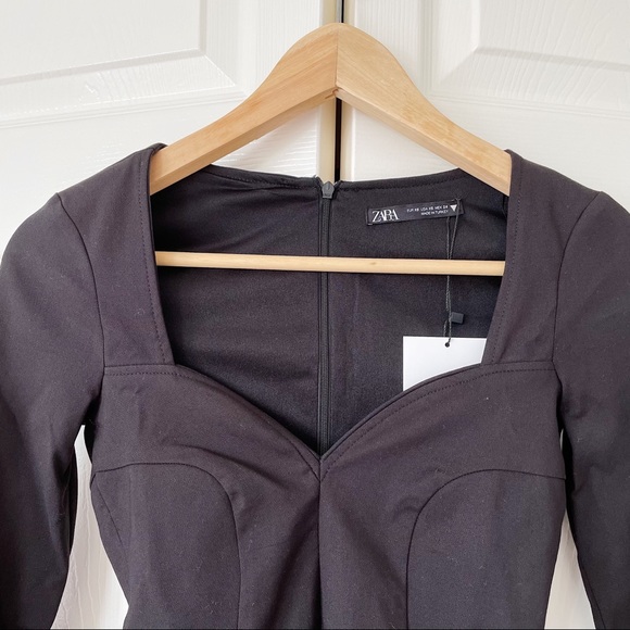 Zara Sweetheart Neckline Bodysuit Size XS - Picture 7 of 10